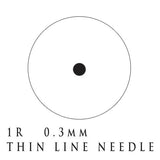 Sly - 1R ( 0.3mm ) Thin Line Needle / Cartridges - VU LONDON PMU UK