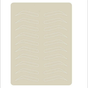 Cosmetic Permanent Makeup/ Tattoo Eyebrow Practice Skin with Eyebrow Shaped - VU LONDON PMU UK