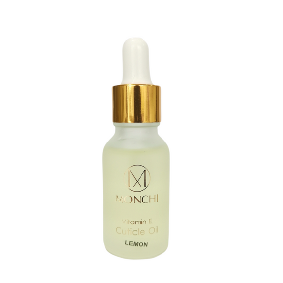 MONCHI Nail & Cuticle Revitalising Oil 15ml Organic Jojoba (Lemon) - VU LONDON PMU UK