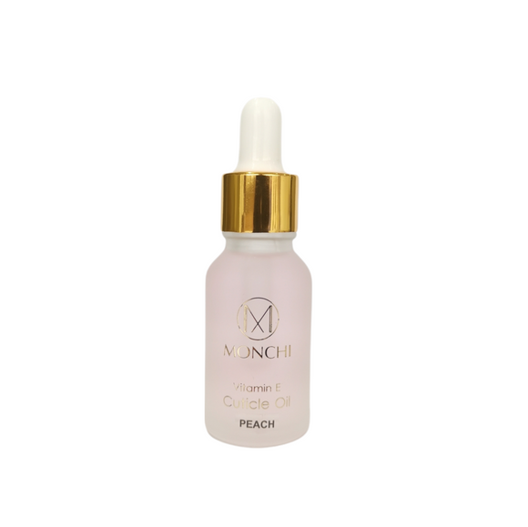 MONCHI Nail & Cuticle Revitalising Oil 15ml Organic Jojoba (Peach) - VU LONDON PMU UK